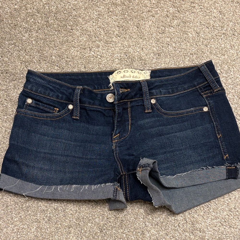 Altar'd State Dark Blue Jean Shorts